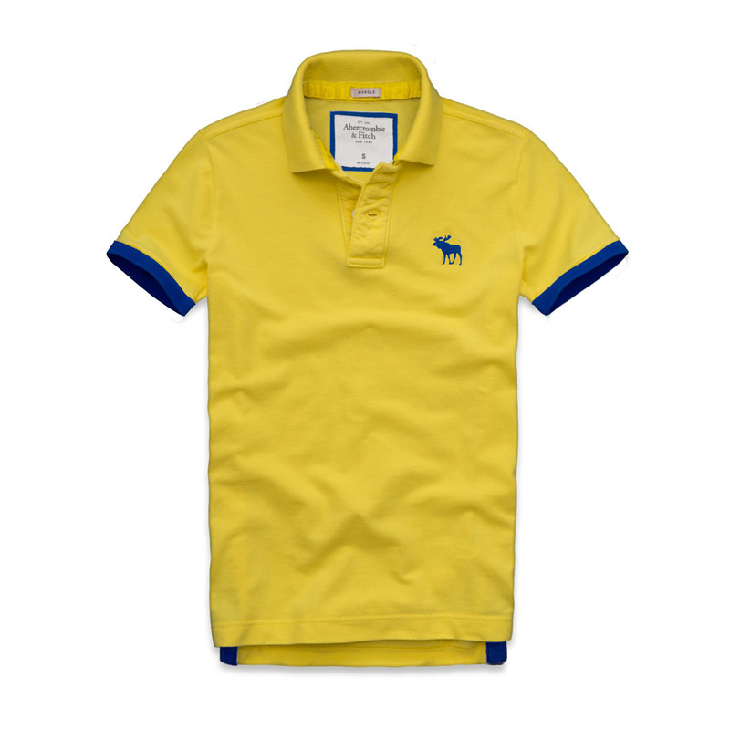 Abercrombie Fitch Hombres Polo Corto Remera AF7073